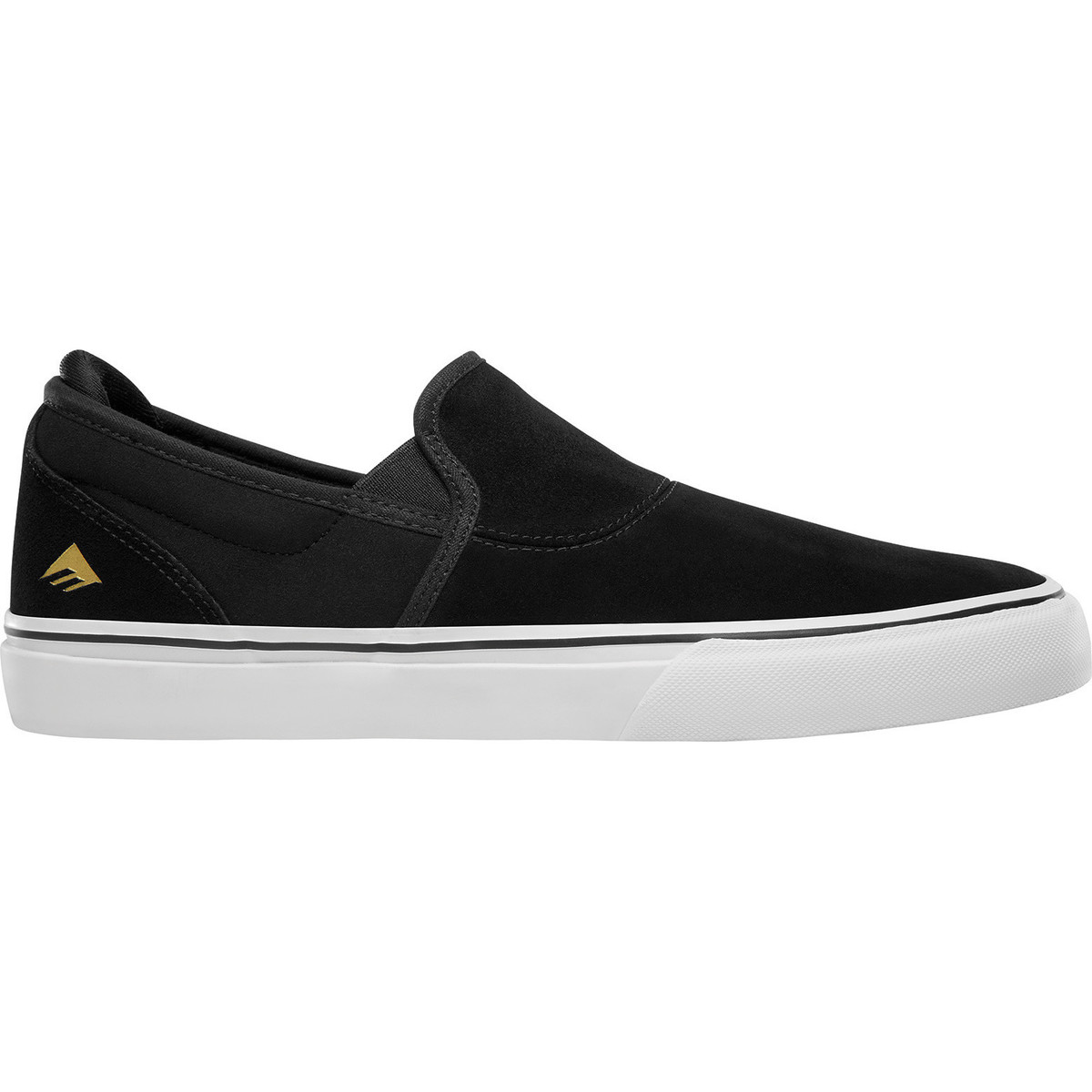 Chaussures Chaussures de Skate Emerica WINO G6 SLIP-ON BLACK WHITE GOLD 