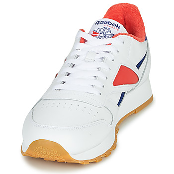Reebok Classic CL LEATHER MARK Gris / Blanc / Rouge