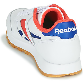 Reebok Classic CL LEATHER MARK Gris / Blanc / Rouge