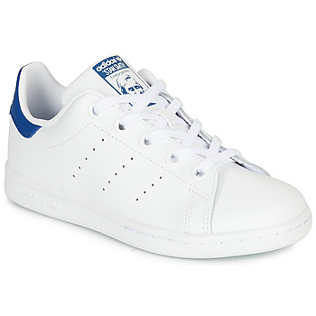 Chaussures Enfant Baskets basses adidas Originals STAN SMITH C Blanc / bleu