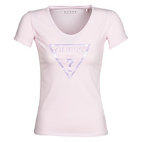 Vêtements Femme T-shirts manches courtes Guess SS VN PEACE TEE Rose