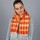 Accessoires textile Femme Echarpes / Etoles / Foulards Qualicoq Echarpe Tye Dye Orange