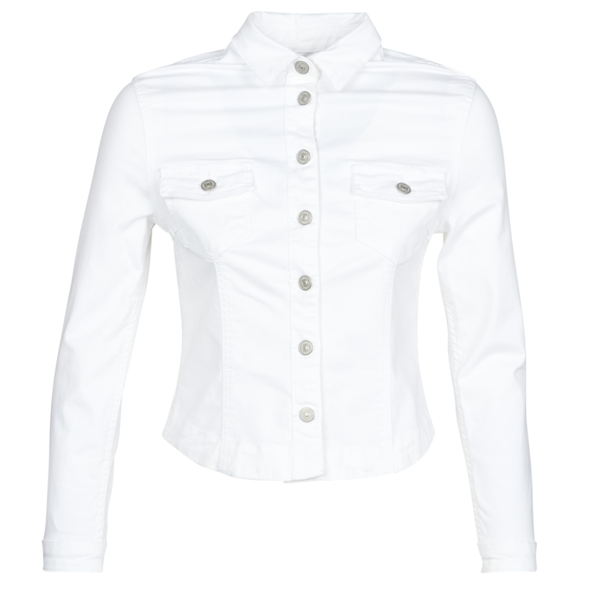Vêtements Femme Vestes en jean Hybrid Le Temps des Cerises LILLY Blanc