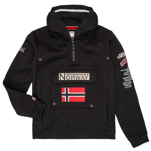 Sweats Garçon Geographical Norway GYMCLASS Noir - Livraison Gratuite 