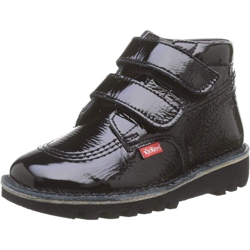 Chaussures Fille Kickers NEOVELCRO Noir - Chaussures Boot Enfant 84 