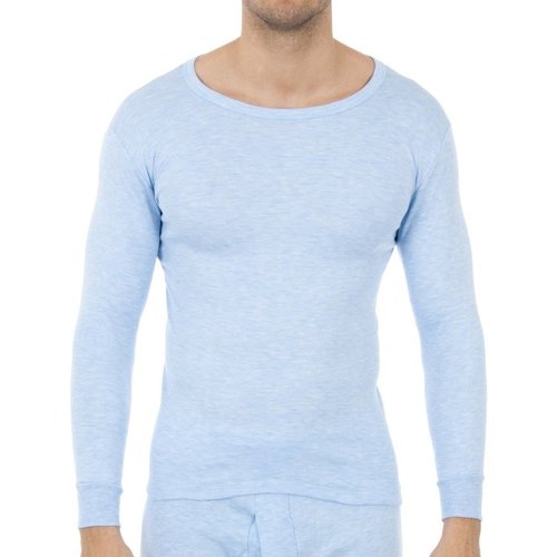 Vêtements Homme T-shirts manches longues Abanderado 0808-CELESTE Bleu