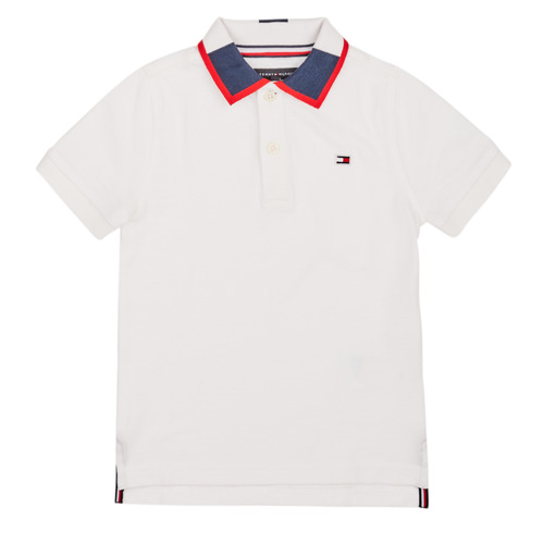 Vêtements Garçon Orlebar Brown Jarrett short-sleeve polo shirt Tommy Hilfiger KB0KB05658 Blanc