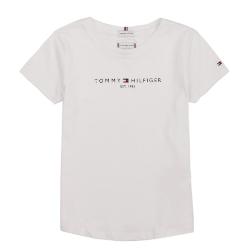 Vêtements Fille T-shirts Teen manches courtes Tommy Hilfiger KG0KG05023 Blanc