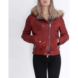 Vêtements Femme Vestes en cuir / synthétiques Delan V402 Rouge