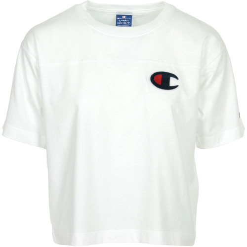 Vêtements Femme T-shirts manches courtes Champion Crewneck T-Shirt Blanc