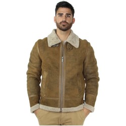 Vêtements Homme Vestes en cuir / synthétiques Oakwood Veste peaux lainées  ref_46976 Café Marron