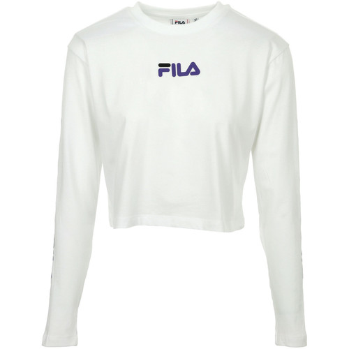 Vêtements Femme T-shirts manches courtes Fila Fitness Reva Cropped T-Shirt Blanc