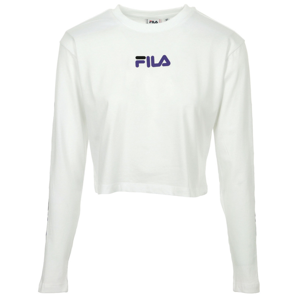 Vêtements Femme T-shirts manches courtes Fila Reva Cropped T-Shirt Blanc