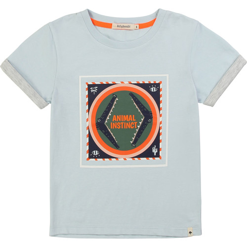 Vêtements Garçon New Balance label logo T-shirt in white Billieblush NOLVIO Bleu
