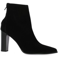 Chaussures Femme Bottines Pao Boots cuir velours Noir