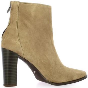 Pao Boots cuir velours Beige