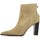 Chaussures Femme Boots zapatillas Pao Boots zapatillas cuir velours Beige