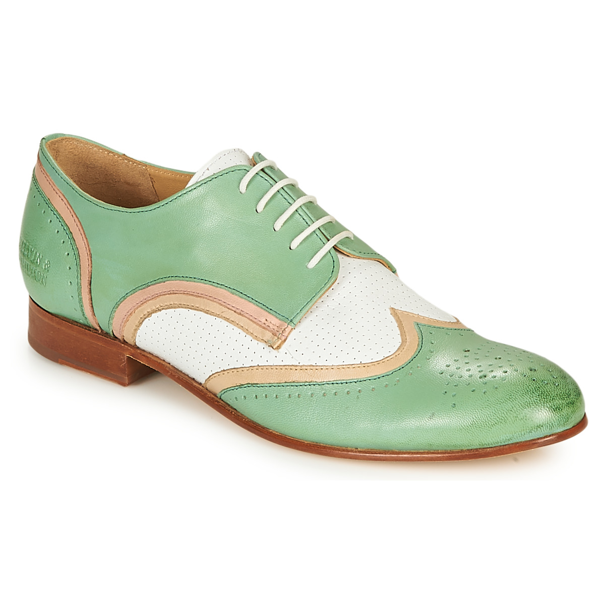 Chaussures Femme Rose is in the air SALLY 15 Vert / Blanc / Beige