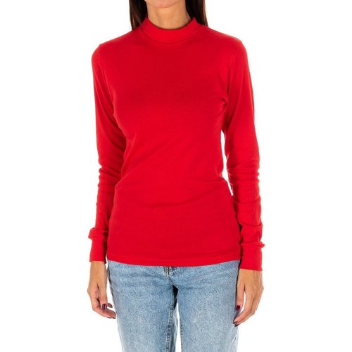 Vêtements Femme T-shirts manches longues Kisses&Love 1625-M-ROJO Rouge