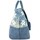 Sacs Femme Cabas / Sacs shopping Patrick Blanc Sac cabas XL  toile délavée fleur bleu Multicolore