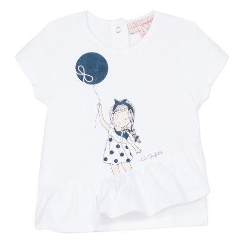Lili Gaufrette NALIOS Blanc - Livraison Gratuite | Spartoo ! - Vêtements  T-shirts manches courtes Enfant 26,20 €