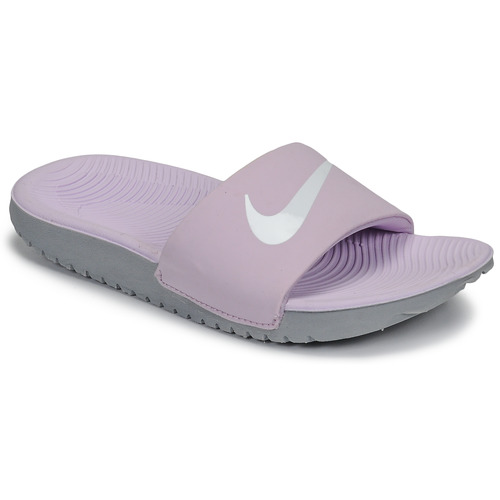 Chaussures Fille Claquettes Nike planet KAWA Rose / Blanc