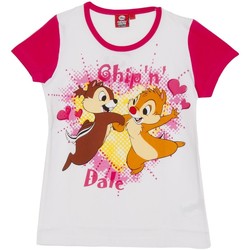 Vêtements Fille T-shirts manches courtes Disney T m / Cip pied et Ciop Rose