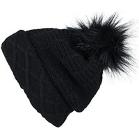 Accessoires textile Femme Bonnets Mokalunga Snood et bonnet Komin Noir