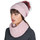 Accessoires textile Femme Echarpes / Etoles / Foulards Mokalunga Snood et bonnet Komin Rose