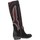 Chaussures Femme Bottes ville Metisse TEX247 Texano Femme Noir / Rouge Multicolore