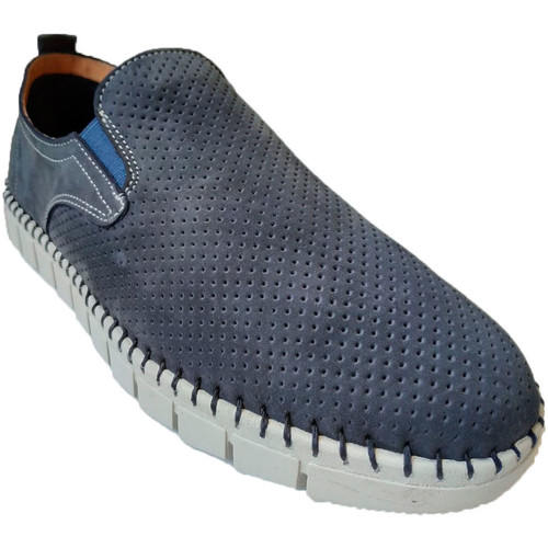 Primocx Chaussure homme large spécial confortabl Bleu - Chaussures  Mocassins Homme 80,90 €