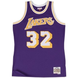 Vêtements T-shirts manches courtes Short Nba Los Angeles Lakers 1 Maillot NBA swingman Magic Joh Multicolore