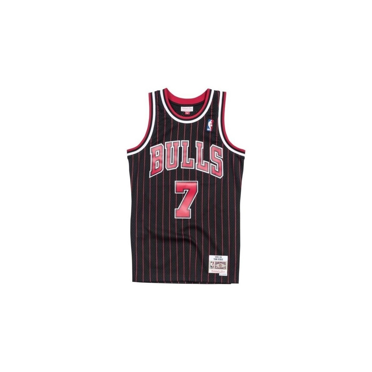 Vêtements T-shirts manches courtes long-sleeve wrap jacket Black Maillot NBA Tony Kukoc Chicago Multicolore