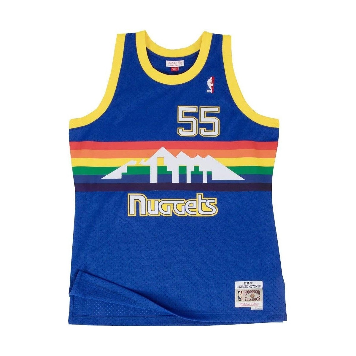 Vêtements T-shirts manches courtes Mitchell And Ness Maillot NBA Dikembe Mutombo De Multicolore