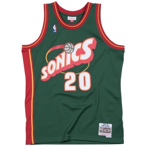 Vêtements Tops / Blouses Mitchell And Ness Maillot NBA Gary Payton Seattl Multicolore