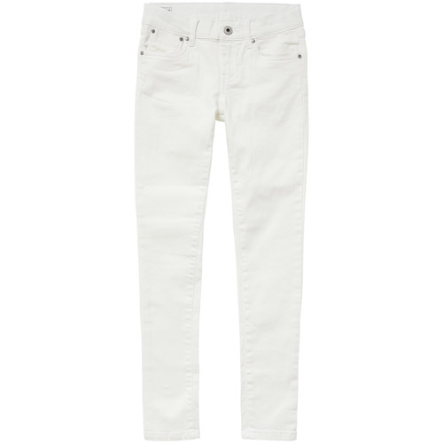 Vêtements Fille Jeans panelled skinny Pepe jeans panelled PIXLETTE Blanc