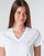 Vêtements Femme T-shirts manches courtes Tommy Lth Hilfiger HERITAGE V-NECK TEE Blanc