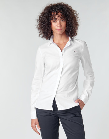 Vêtements Femme Chemises / Chemisiers Tommy Hilfiger HERITAGE REGULAR FIT SHIRT Blanc