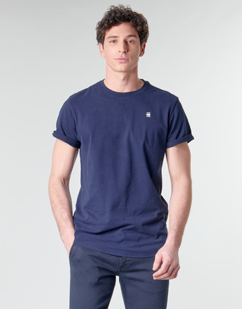Vêtements Homme T-shirts manches courtes G-Star Raw LASH R T SS Bleu