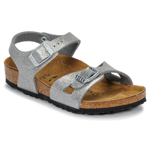 Chaussures Fille Tops / Blouses Birkenstock RIO Glitter Silver
