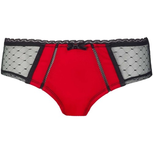 Sous-vêtements Femme Pantalon Noir Pandore Pomm'poire Boxer rouge/noir Tania Rouge