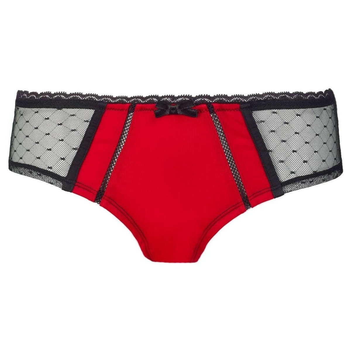 Sous-vêtements Femme Shorties & boxers Pomm'poire Boxer rouge/noir Tania Rouge