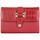 Sacs Femme Porte-monnaie A Découvrir ! Porte monnaie - Motif imprimé animal croco - Rouge Multicolore