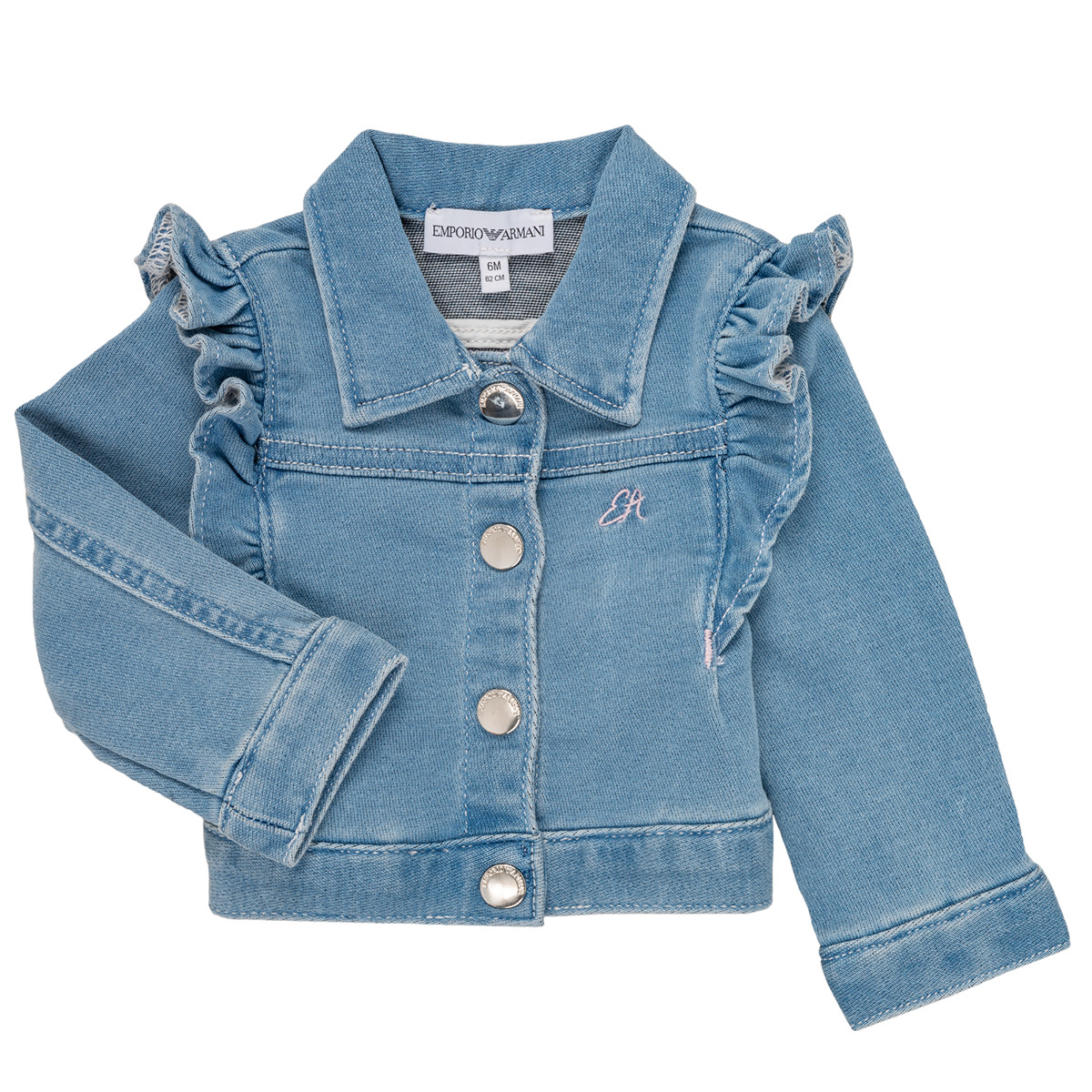 Vêtements Fille Emporio Armani Kids logo-patch ribbed-knit beanie Rot Aldric Bleu