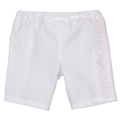 Vêtements Fille chino Shorts / Bermudas Emporio Armani Aniss Blanc