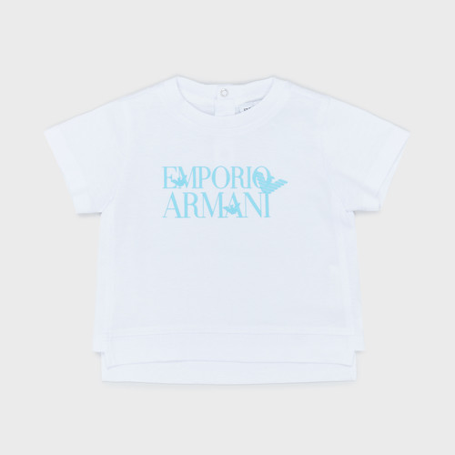 Vêtements Garçon T-shirts manches courtes Emporio Armani Arthus Blanc