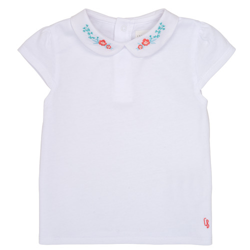 Vêtements Fille T-shirts taille manches courtes Carrément Beau JULIEN Blanc