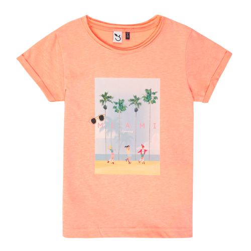 Vêtements Fille T-shirts Lilac manches courtes 3 Pommes LEA Orange