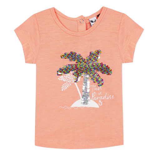 Vêtements Fille T-shirts Lilac manches courtes 3 Pommes EMMA Orange