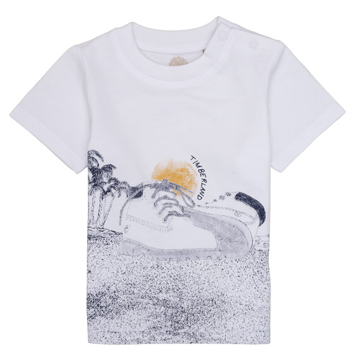 Vêtements Garçon T-shirts Pale manches courtes Timberland ANTONIN Blanc